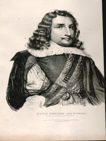 Item #16-4647 Portrait of David Teniers the Younger. First edition of the lithograph. Godefroy...