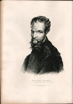 Item #16-4648 Portrait of Michael Angelo. From a print in the British Museum.. First edition of the lithograph. Godefroy Engelmann, lithographer, artist HVH., 1788 – 1839.