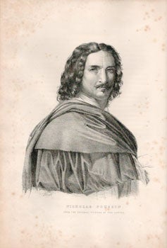 Item #16-4651 Portrait of Nicholas Poussin. From the original picture in the Louvre. First edition of the lithograph. Godefroy Engelmann, lithographer, artist HVH, 1788 – 1839.