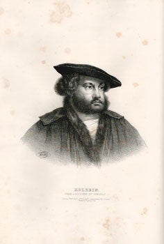 Item #16-4654 Portrait of Holbein. From a Picture by Himself. First edition of the lithograph....