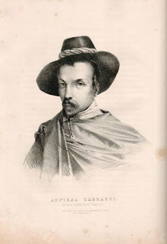 Item #16-4661 Portrait of Annibal Carracci. From a sketch by himself. First edition of the lithograph. Godefroy Engelmann, lithographer, artist HVH, 1788 – 1839.