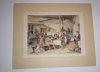 Item #16-4666 Interior of a Posada from Lewis's Sketches of Spain & Spanish Character, made...