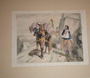 Item #16-4668 Gaucin from Lewis's Sketches of Spain & Spanish Character, made during his Tour in that hat Country, in the years 1833-4. Drawn on Stone from his original Sketches entirely by himself. First edition of the lithograph. RA Lewis, John Frederick, 1804 - 1876.