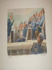 Item #16-4678 A collection of Courtroom prints by William Sharp. William Sharp