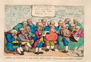 Item #16-4683 Libel Hunters on the Lookout, or Daily Examiners of the Liberty Press. Original...