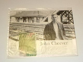 Item #16-4696 Original poster with photograph of John Cheever for an edition of "The Wapshot...