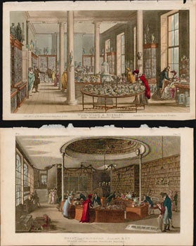 Ackermann, Rudolph - active 1794-1829) - A Collection of Color Aquatints of London Shop Interiors 1809 from Ackerman's Repository of Arts. Series 1 Volume 1. First Edition