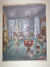 Item #16-4742 Original watercolour of Mrs. Susan Hodson's (widow of Major W.S.R. Hodson) Drawing...