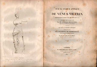 Item #16-4745 Sur la statue antique de Vénus Victrix : découverte dans l'île de Milo en...