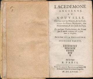 Item #16-4747 Lacedemone ancienne et nouvelle : où l'on voit les mœurs & les coûtumes des...