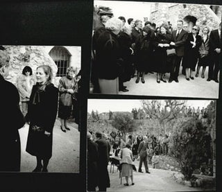 Item #16-4759 A collection of original photographs of the burial of Marc Chagall with family and...