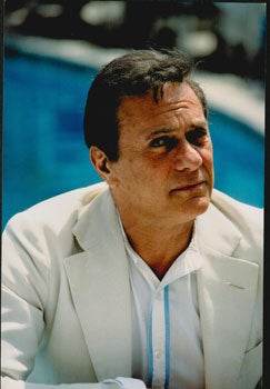 Item #16-4795 Original large format close-up color photograph of Tony Curtis at Cannes. Alain...