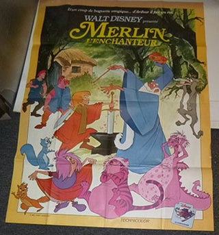 Item #16-4797 Walt Disney - Merlin l'Enchanteur. (The Sword in the Stone). Original poster for...