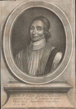 Item #16-4873 Portrait of Julien Gardeau (1633-1694) chanoine de la Congrégation de France,...