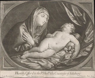Item #16-4874 Madonna with the sleeping Christ child. (Le Silence). Humbly offered to the Rt....