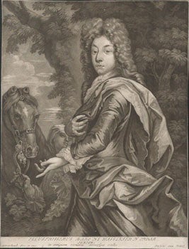 Item #16-4875 Portrait of Jacob van Wassenaer Obdam (1645-1714). First edition of the mezzotint,...
