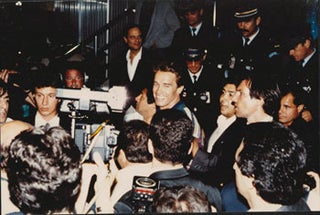 Item #16-4950 Original large format close-up color photograph of Arnold Schwarzenegger...