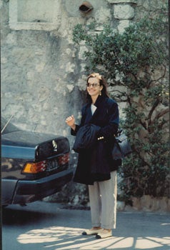 Item #16-4956 Original large format close-up color photograph of Carole Bouquet at Cannes. Alain...