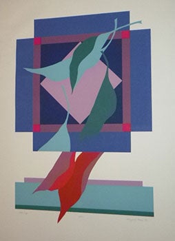 Item #16-4992 Cold Snap. First edition of the serigraph. Marjorie Muns, born 1943