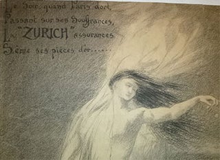 Le soir quand Paris dort passant sur ses souffrances, La "Zurich" assurances sème ses pièces d'or. First edition of the poster