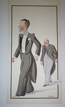 Ramier, Jean (French, active 1930s) - Two Dapper Gents, One with Huge Teeth. Pochoir