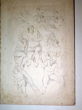 Le jugement universel peint par Michel-Ange Bonaroti dans la Chapelle Sixtine à Rome divisé en 17 planches. gravées par Thomas Piroli, publié par Bocchini à Paris en 1808. First edition.