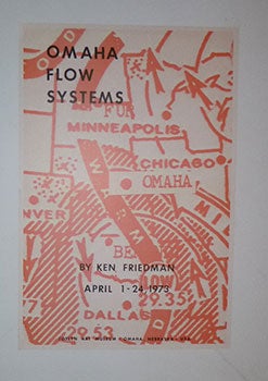 Item #16-5197 Omaha Flow Systems. By Ken Friedman. April 1-24, 1973. First edition of the poster....