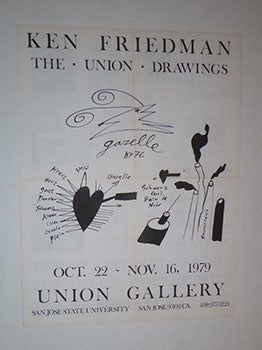 Item #16-5208 Ken Friedman. The Union Drawings. First edition of the poster. Ken Friedman, born...