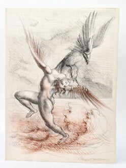 Métamorphoses d'Ovide. D'après la traduction de Pierre du Ryer. En Français et en Latin. Illustré de XXII lithographies originales et XLVIII ornements de Marcelo Tommas. First edition.