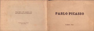 Item #16-5307 Pablo Picasso. Paris, 1941. First edition. Pablo Picasso, Georges Hugnet, author