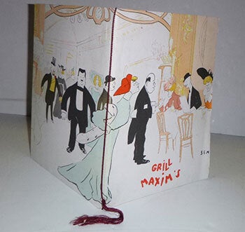 Grill Menu for Maxim's. First edition | Maxim's, artist SEM