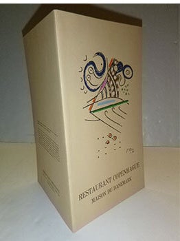 Item #16-5326 Menu cover with original lithograph by Ejler Bille for Restaurant Copenhague -...