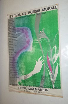 Item #16-5341 Festival de Poésie Murale. First edition of the poster. Paul Guiramand,...