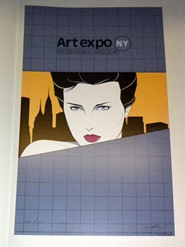 Item #16-5365 art expo NY. First edition of the lithograph. Signed. Patrick Nagel