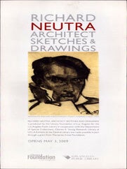 Item #16-5486 Richard Neutra, Architect. Sketches & Drawings. First edition of the flyer....