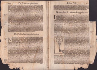 Item #16-5511 Cosmographia: Liber VI: pp. 1141-1162 (De Africae Regionibus). First edition....