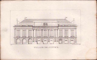 Item #16-5517 Palais de Justice (La Rochelle). First edition of the lithograph. Achille Sanier,...