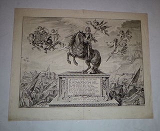 Item #16-5579 Engraved half-title of William Cavendish, 1st Duke of Newcastle-upon-Tyne on horse...