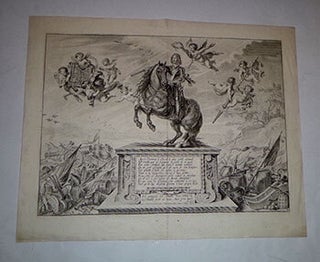 Item #16-5579 Engraved half-title of William Cavendish, 1st Duke of Newcastle-upon-Tyne on horse...