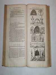 Roma subterranea novissima : in qua post Antonium Bosium antesignanum, Jo: Severanum congreg. oratorii presbyterum, et celebres alios scriptores antiqua Christianorum et pr&aelig;cipue martyrum c&oelig;meteria, tituli, monimenta, epitaphia, inscriptiones ac nobiliora sanctorum sepulchra sex libris distincta illustrantur et quamplurim&aelig; res ecclesiastic&aelig; iconibus graphice describuntur, ac multiplici tum sacra, tum profana eruditione declarantur. Tomus Primus & Secundus. Original edition.