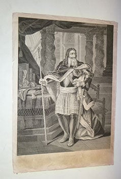 Item #16-5620 Portrait of Charlemagne. First edition of the engraving. F. A. David