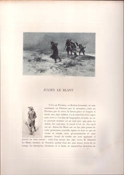 Item #16-5655 Julien Le Blant. First edition. Jules Arsène Arnaud author Claretie, Julien...