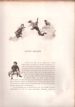 Item #16-5656 Louis Leloir. First edition. Jules Arsène Arnaud author Claretie,...