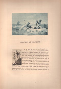 Item #16-5658 Edouard de Beaumont. First edition. Eugène Montrosier, author,...