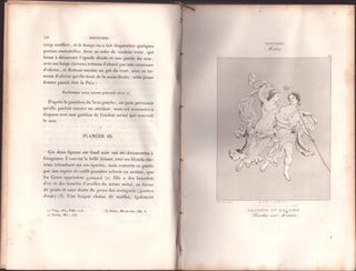 Herculanum et Pompei : recueil général des peintures, bronzes, mosaïques, etc. découvents jusqu'a ce jour, et reproduits d'apres le antichita di Ercolano, il Museo Borbonico et tous les ouvrages analogues; augmenté de sujets inédits gravés av trait sur cuivre par H. Roux Ainé ; et accompagné d'un texte explicatif par M L M. L. Barré. 1, Peintures, première série. Décorations architecturales. First editions.
