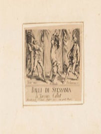 Item #16-5809 Balli di Sfessania (Dance of Sfessania) Original etchings. Jacques Callot,...