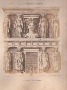 Item #16-5830 La façade aux Cariatides. First edition of the salt print. Benjamin Delessert,...