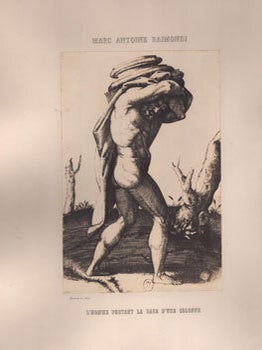 Item #16-5831 L'Homme portant la base d'une Colonne. First edition of the salt print. Benjamin...
