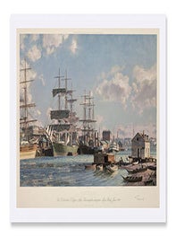 Item #16-5977 Victoria. The Celebrated Clipper Ship “Thermopyae” Alongside Main Wharf, June,...