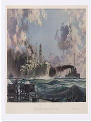 Item #16-5979 Liberty Ship The “John W. Brown” in Convoy off the East Coast, April 1944. ...